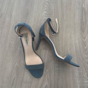 Steve Madden Teal Ankle Strap Heels